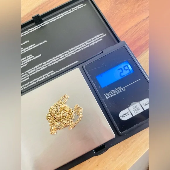 14k Gold vermeil 925 curb chain - Picture 6 of 6